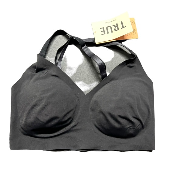 TRUE & CO. Black triangle convertible wirefree pullover soft bra size medium NWT - Picture 10 of 10